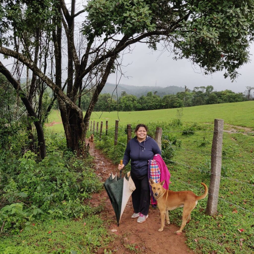 The wanderer in a beautiful location